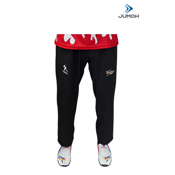 JUMOK FİTİLLİ SİYAH TAEKWONDO ANTREMAN PANTALONU