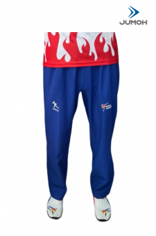 JUMOK FİTİLLİ MAVİ TAEKWONDO ANTREMAN PANTALONU