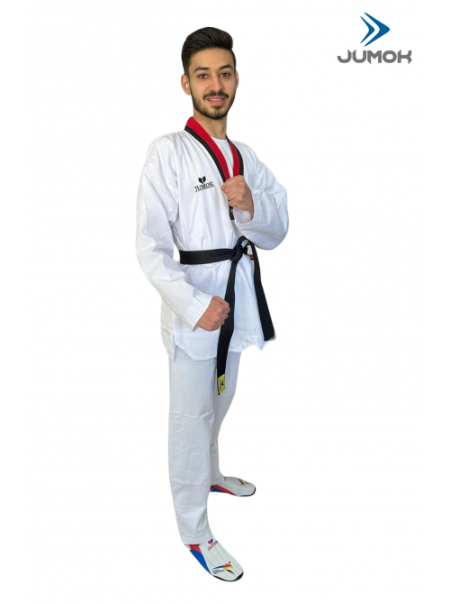 JUMOK POOM YAKA TAEKWONDO FİTİLLİ ELBİSE