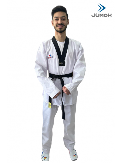 JUMOK SİYAH YAKA TAEKWONDO FİGHTER ELBİSE