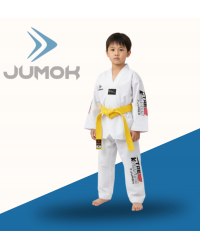 JUMOK ACEMİ TAEKWONDO BEYAZ YAKA ELBİSE  ( 50 ADET )