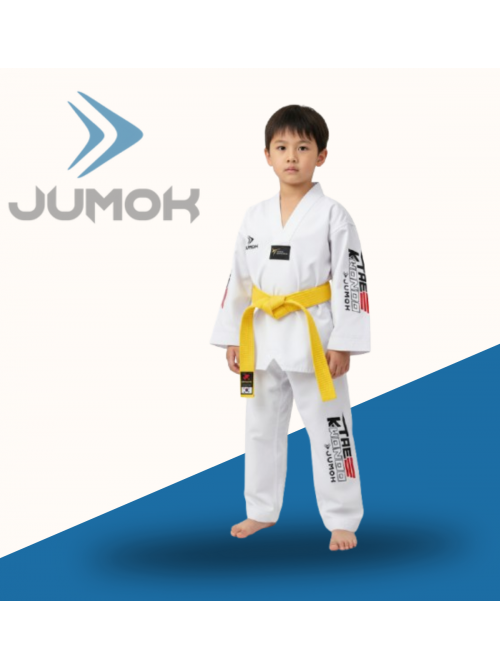 JUMOK ACEMİ TAEKWONDO BEYAZ YAKA ELBİSE