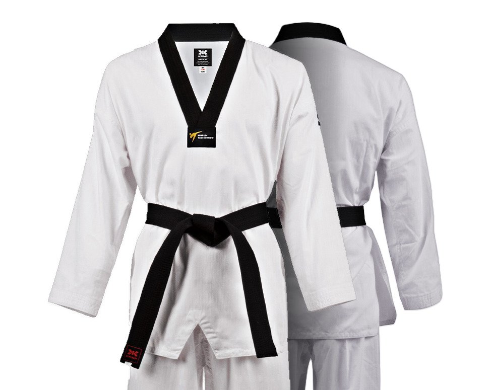 KPNP OTANTİK PRO FİGHTER SİYAH YAKA TAEKWONDO ELBİSESİ - TAEKWONDO